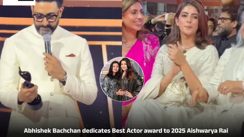 Abhishek Bachchan શ્રેષ્ઠ અભિનેતાનો એવોર્ડ 2025 ઐશ્વર્યા રાય અને આરાધ્યાને સમર્પિત કર્યો: