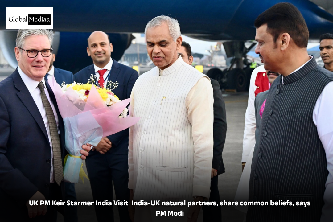 UK PM Keir Starmer India Visit : India-UK natural partners, share common beliefs, says PM Modi