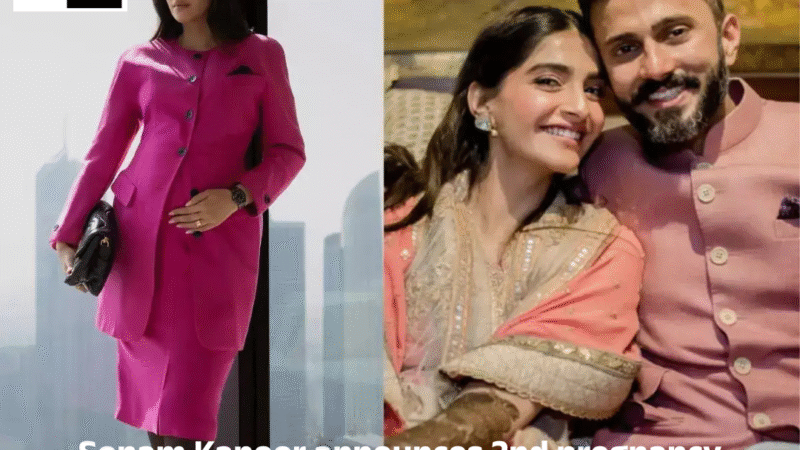 Sonam Kapoor announces 2nd pregnancy; प्रिंसेस डायना के पहने हुए पिंक आउटफिट में बेबी बंप फ्लॉन्ट किया