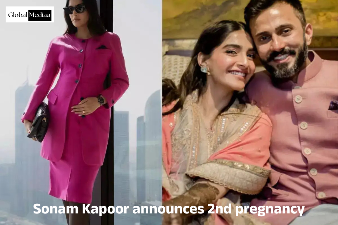 Sonam Kapoor announces 2nd pregnancy; प्रिंसेस डायना के पहने हुए पिंक आउटफिट में बेबी बंप फ्लॉन्ट किया