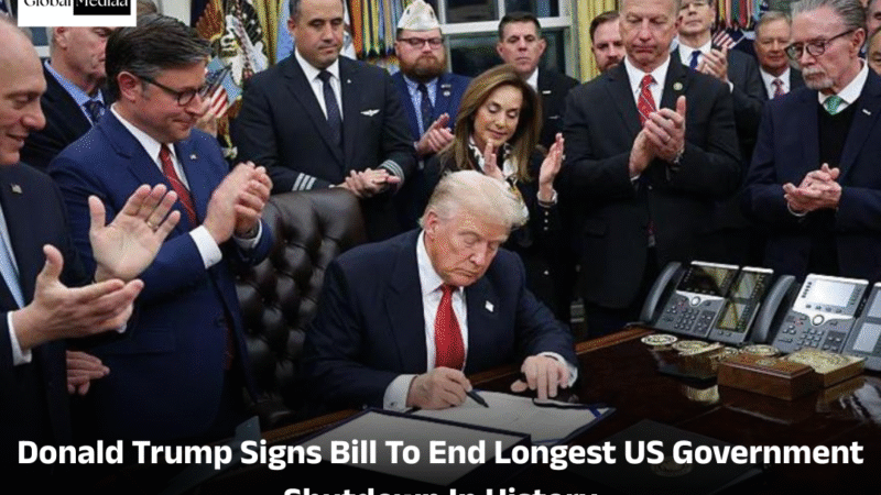 Donald Trump Signs Bill To End Longest US Government Shutdown In History