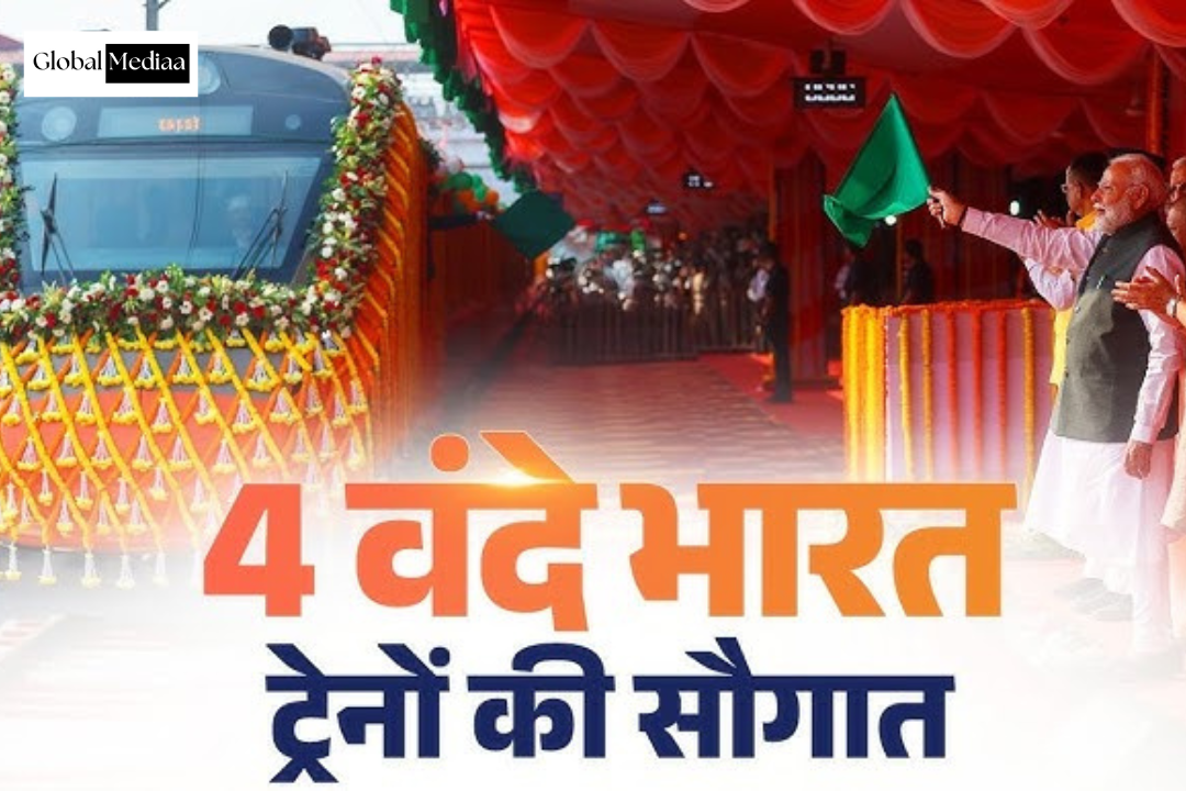 PM Modi flags off four new Vande Bharat Express trains from Varanasi