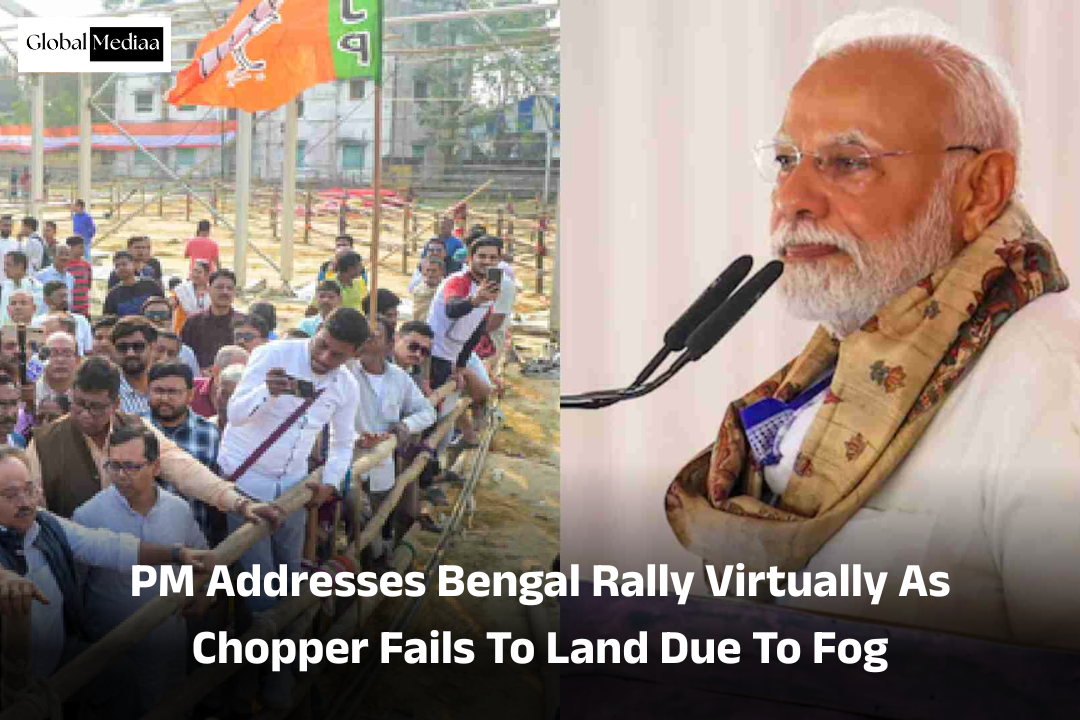 PM Addresses Bengal Rally Virtually As Chopper Fails To Land Due To Fog