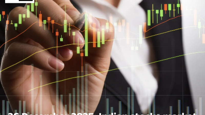 26 December 2025: Gift Nifty indicates a flat-to-positive opening for Indian stocks