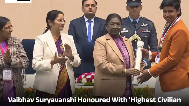 Vaibhav Suryavanshi Honoured With ‘Highest Civilian Award’ For Children, Set To Meet PM Modi