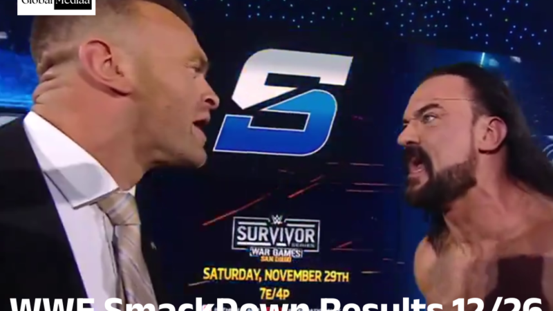 WWE SmackDown Results 12/26 – Drew McIntyre Returns, US Open Challenge Continues,