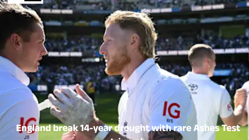 England break 14-year drought with rare Ashes Test triumph