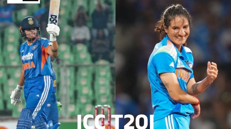 Shafali, Renuka close in on top five in ICC T20I rankings
