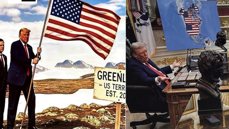 Trump shares new American map including Canada and Greenland as its part