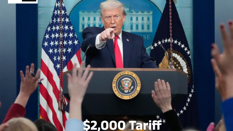 Trump Suggests $2,000 Tariff Rebate Checks Won’t Need Congressional Approval