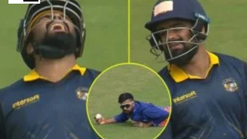 Prabhsimran Singh’s heart is broken, Saransh Jain took a bad catch and did not let him complete his century;