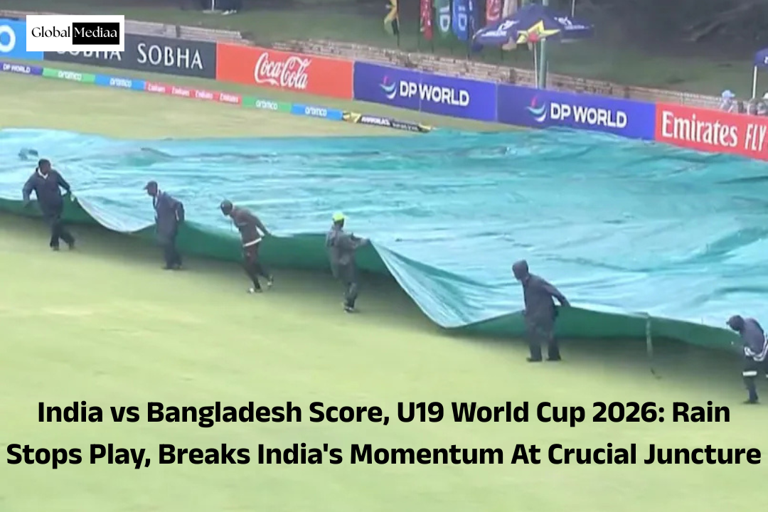 India vs Bangladesh  Score, U19 World Cup 2026: Rain Stops Play, Breaks India’s Momentum At Crucial Juncture