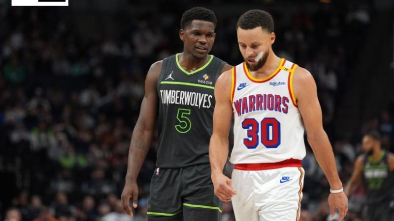 Curry, Green, Edwards out for Warriors vs. Wolves on Monday