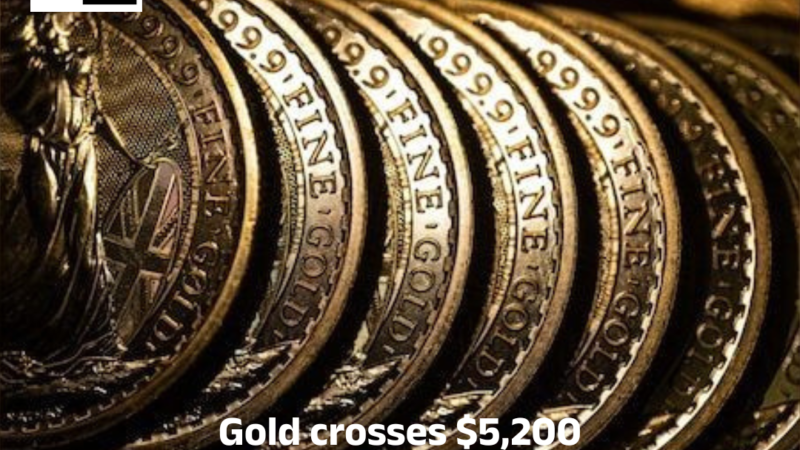 Gold crosses $5,200 an ounce for first time amid geopolitical, policy uncertainty