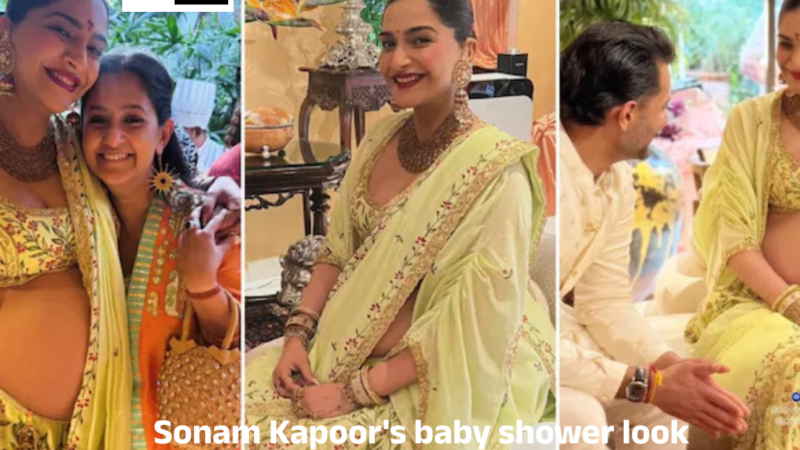 Sonam Kapoor’s baby shower look champions effortless Indianwear.