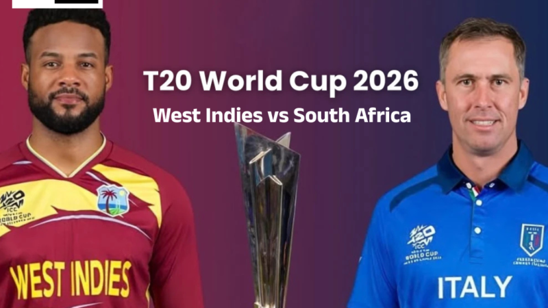 West Indies vs South Africa  Score, T20 World Cup 2026: Jason Holder, Lead 7-Down WI’s Fightback vs SA