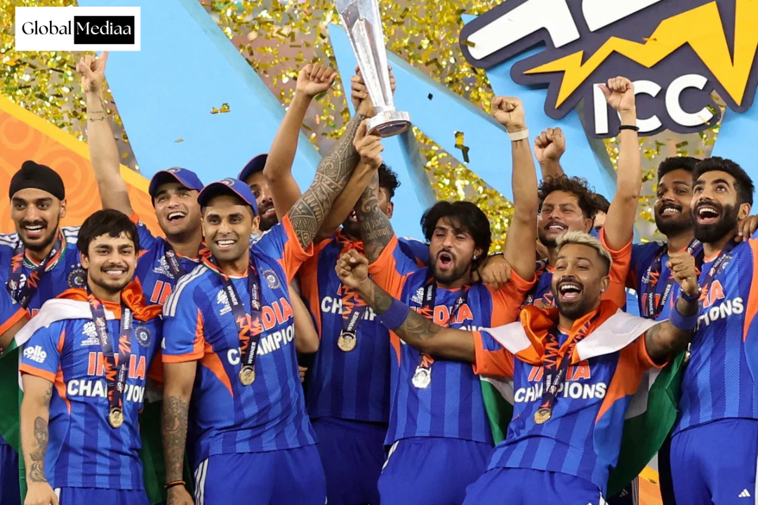 India retain T20 World Cup as Samson and Bumrah inspire rout of New Zealand