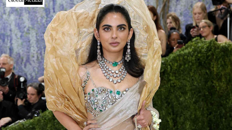 Isha Ambani’s Met Gala 2026 look by Gaurav Gupta features a bodice set with over 200 diamonds