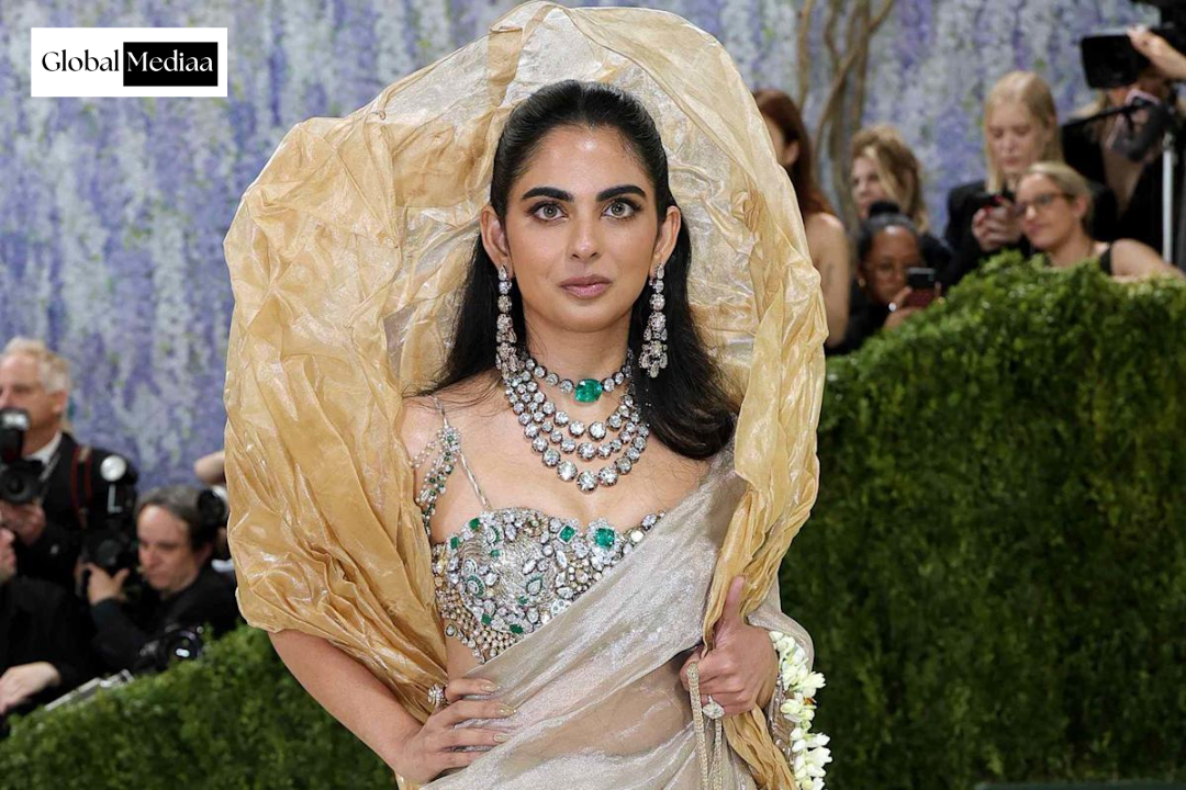 Isha Ambani’s Met Gala 2026 look by Gaurav Gupta features a bodice set with over 200 diamonds