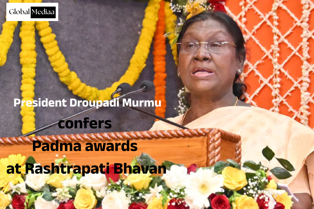 President Droupadi Murmu confers 66 Padma awards